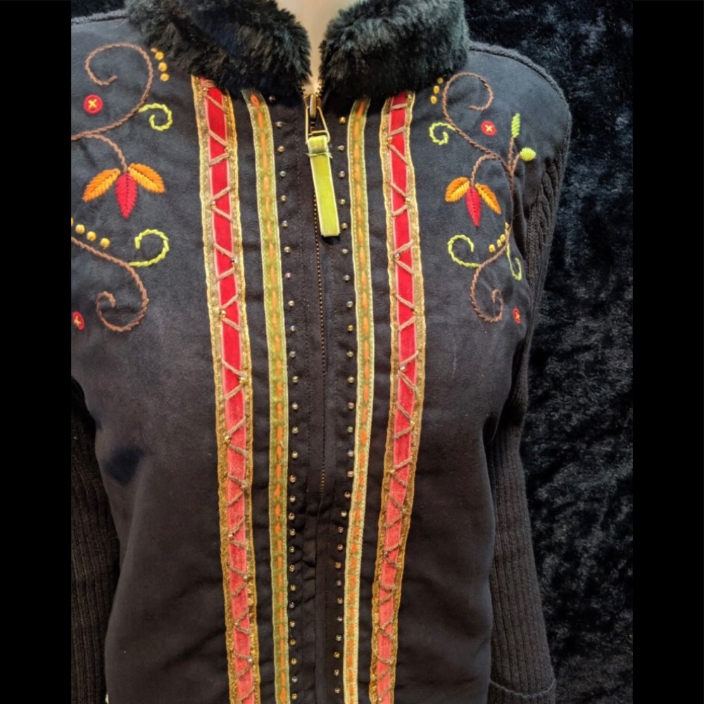Breckinridge zip up fleece sweater jacket